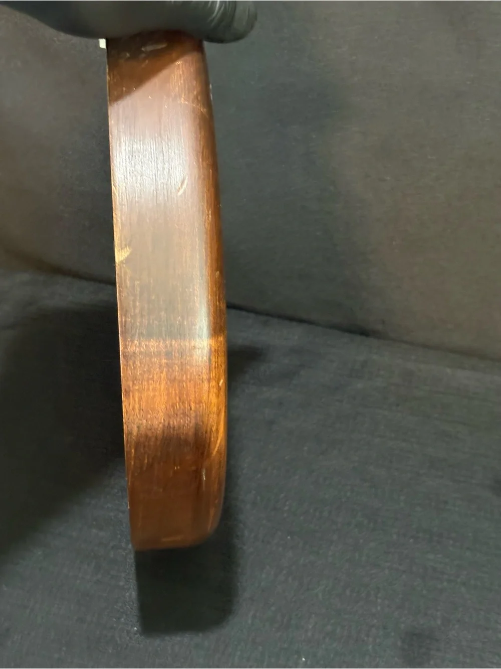 vintage Mid century Modern 11” Sunbeam round wooden wall clock works!